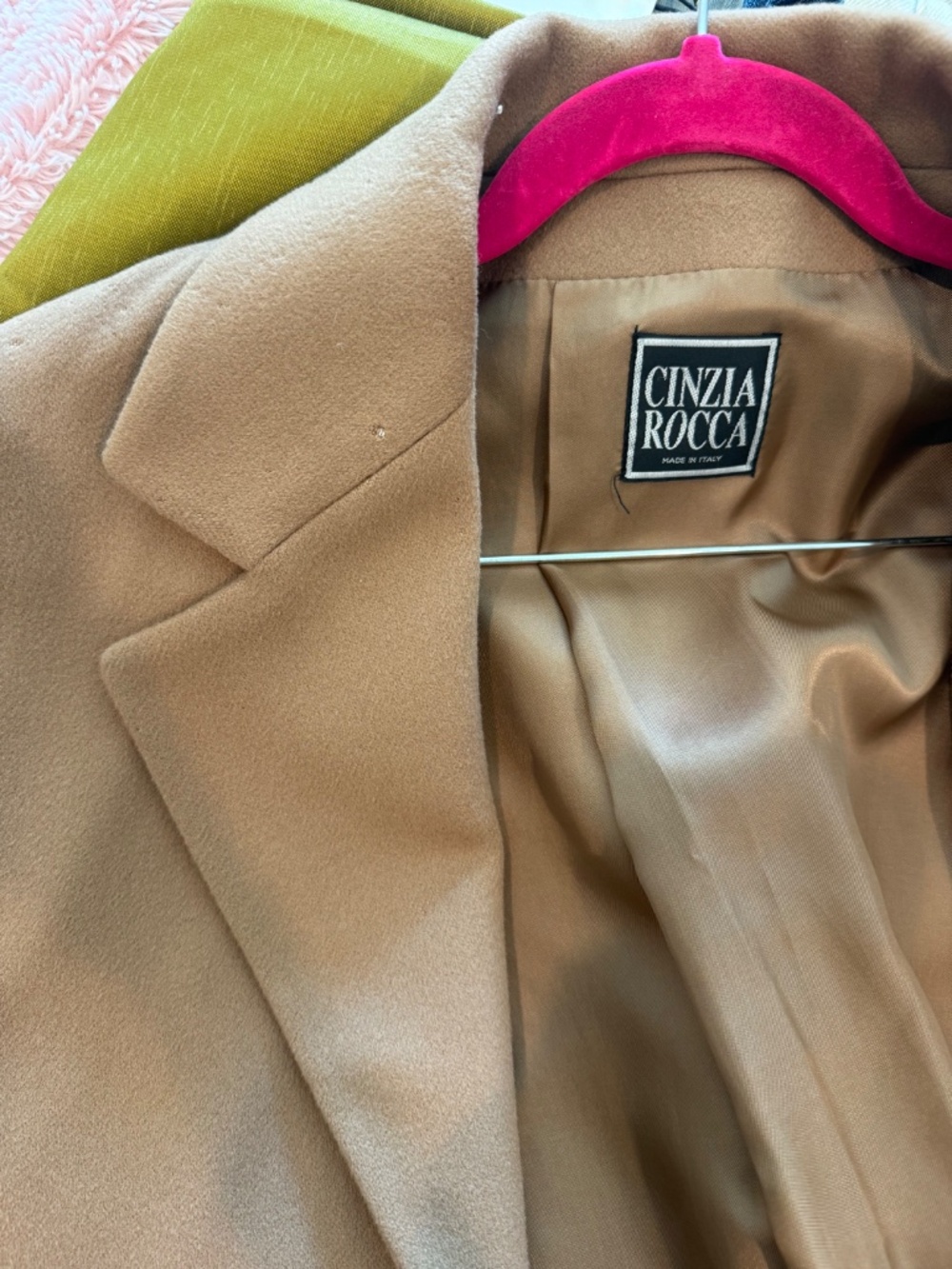 Tan Wool Winter Coat - Picture 2 of 6